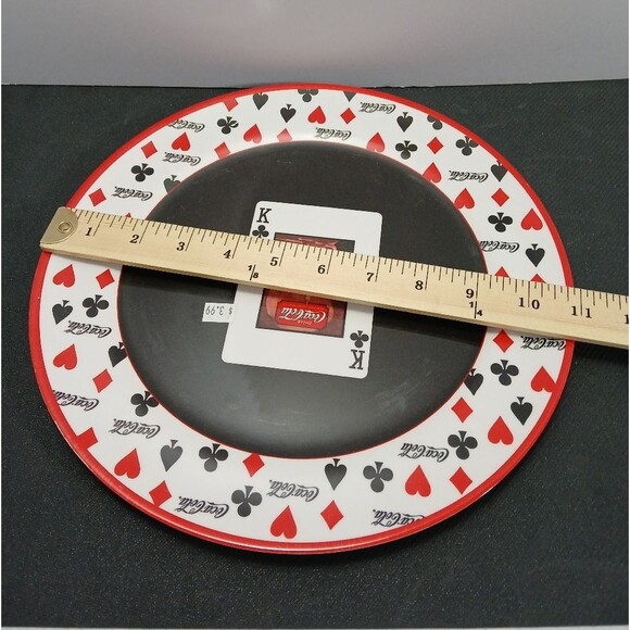 Vintage Coca Cola Plate Playing Card Theme Rare SAKURA Rare HTF 11" - Picture 3 of 3